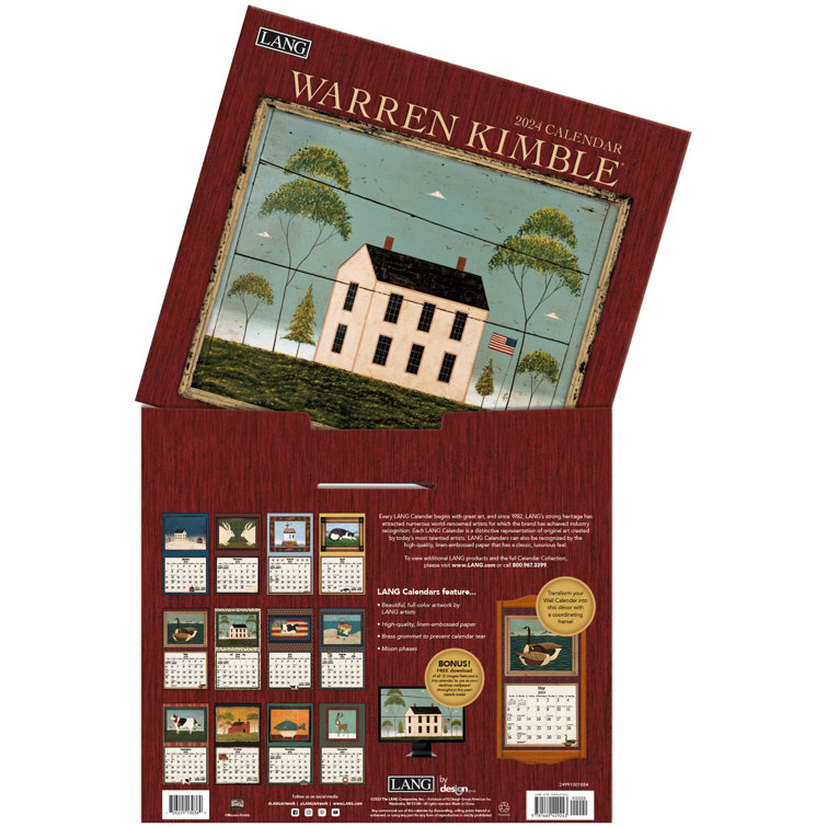 Lang Warren Kimble 2024 Wall Calendar Wayfair Canada